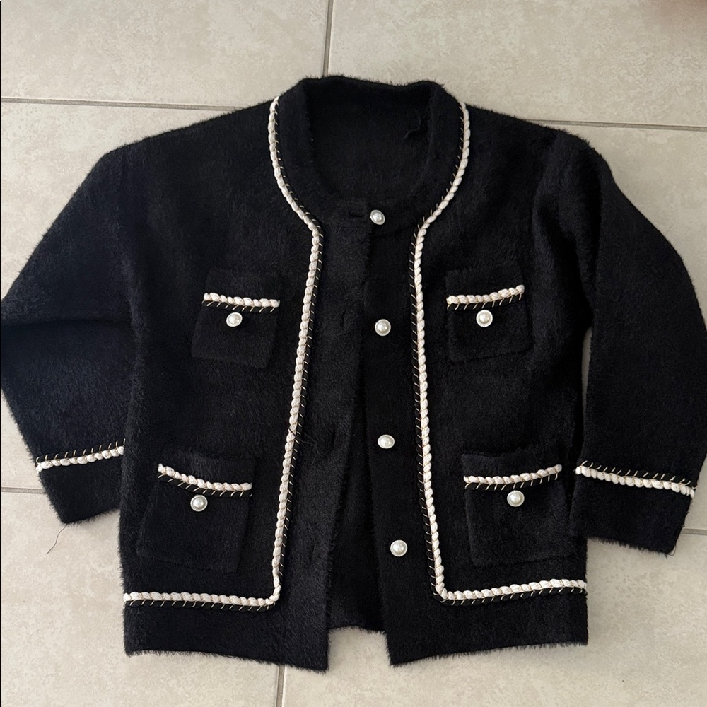 Classic  Jacket with White Trim